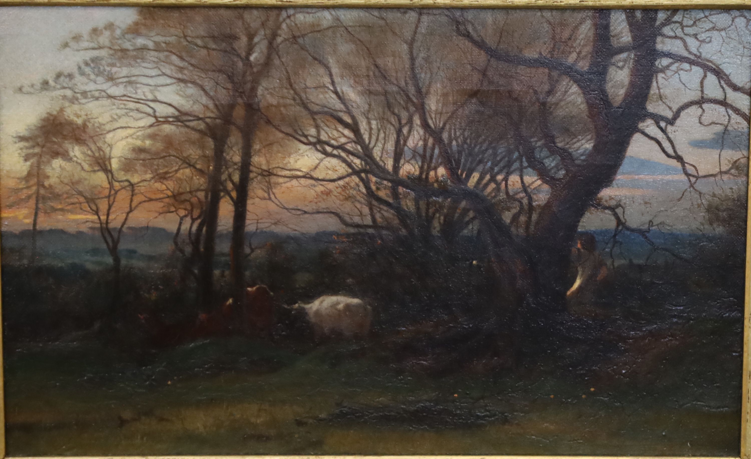 George Heming Mason (1818-1872) Landscape North Staffordshire 20.5 x 33cm